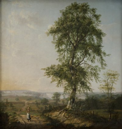 Landschaft mit einem großen Baum von Johan Christian Dahl