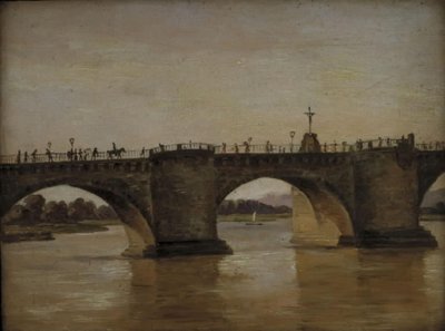 Die Augustusbrücke in Dresden von Johan Christian Dahl