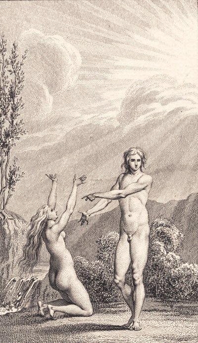 Illustration zu Ewalds "Adam und Eva". II von J.F. Clemens
