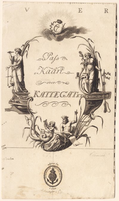 "Passkarte über das Kattegat" von J.F. Clemens