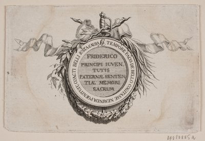 Vignette mit Medaille von J.F. Clemens