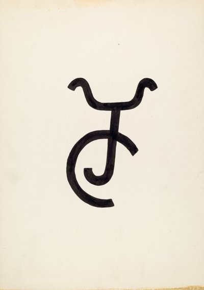 Viehbrand, ca. 1936 von J.Henry Marley