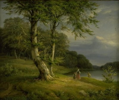 Waldlandschaft in der Nähe des Bagsværd-Sees von J.L. Lund