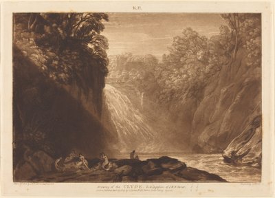 Der Fall des Clyde, veröffentlicht 1809 von Joseph Mallord William Turner