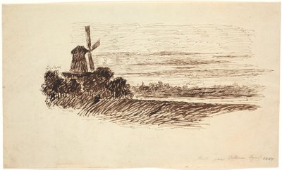 Eine Mühle. Partie auf dem Wall in Kopenhagen von J.P. Møller