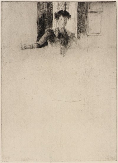 Skizze am Fenster von J. Alden Weir