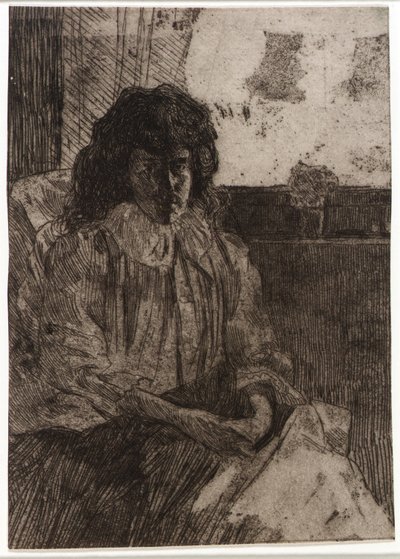 Skizze am Fenster Nr. 2 von J. Alden Weir