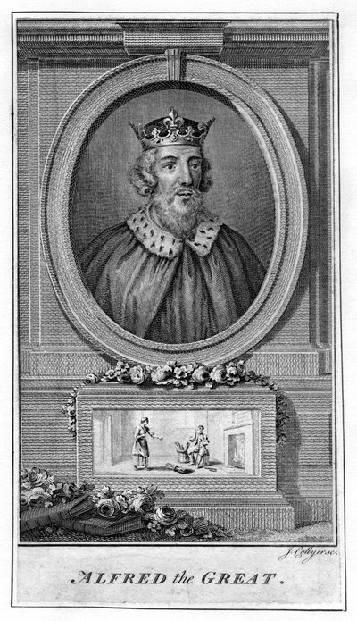Alfred der Große, 18. Jahrhundert von J. Collyer