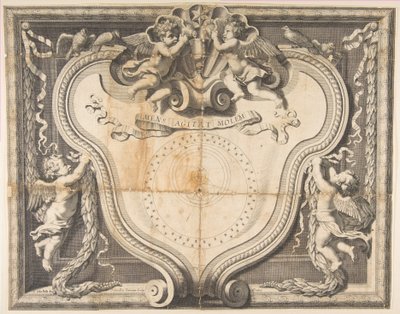 Das kopernikanische System, ca. 1639 von J Girardin