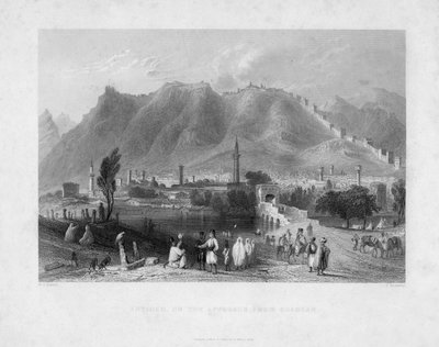 Antiochia, auf dem Weg von Suadeah, 1836 von J. Redaway