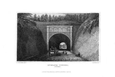 Ryegate Tunnel, Surrey, 1829 von J. Rogers