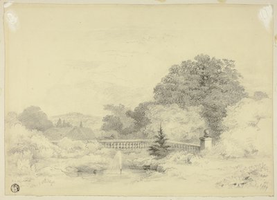 Balustrade und Brunnen, Saint Anne