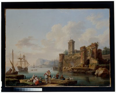 Hafenszene von Jacob Philippe Hackert