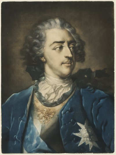 Porträt von Ludwig XV. von Jacob Christoph Le Blon