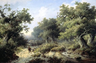 Waldlandschaft mit Reisenden von Jacob Cremer