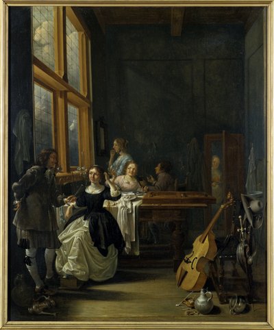 Nach dem Frühstück, 1601-50 von Jacob Duck
