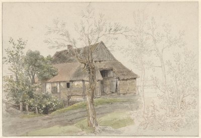 Bauernhaus mit Bäumen in Delden von Jacob Ernst Marcus