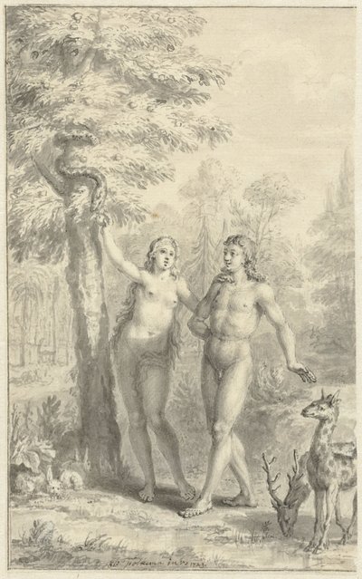 Adam und Eva von Jacob Folkema