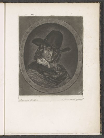 Portret van Adriaen van Ostade von Jacob Gole