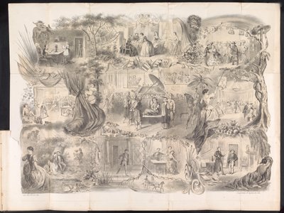 Karikatur im Delfter Studentenalmanach, 1858 von Jacob Gosschalk