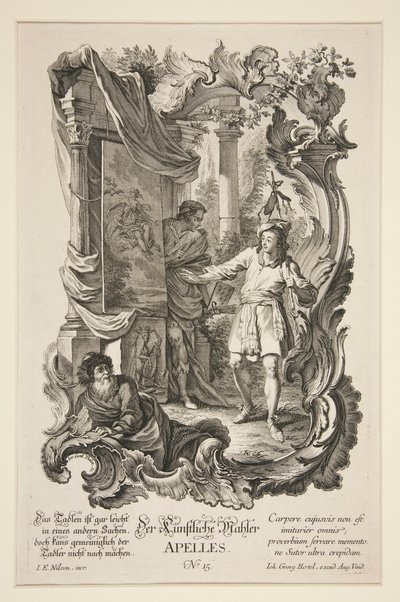 Der künstliche Maler, Apelles von Jacob Gottlieb Thelot