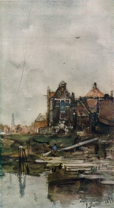 Alte Häuser, Amsterdam von Jacob Henricus Maris