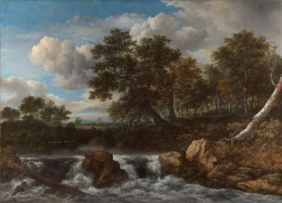 Landschaft mit Wasserfall von Jacob van Ruisdael