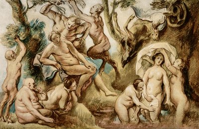 Diana beim Baden von Jacob Jordaens