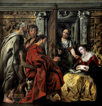 Jesus bei Martha und Maria von Jacob Jordaens