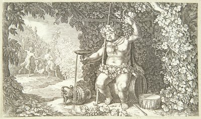 Bacchus als Weingott von Jacob Matham