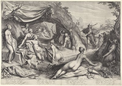 Diana und Actaeon von Jacob Matham