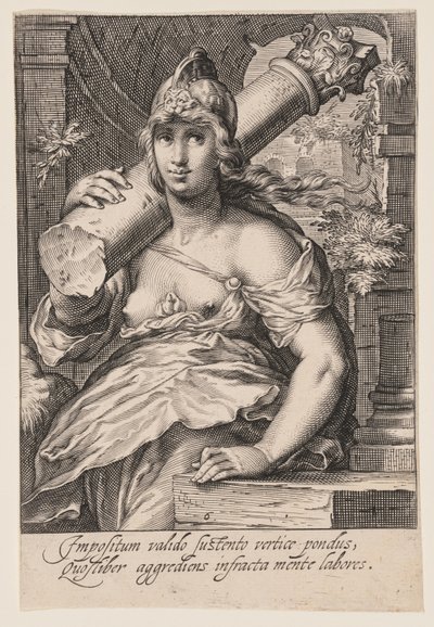 Tapferkeit, aus Die Sieben Tugenden von Jacob Matham