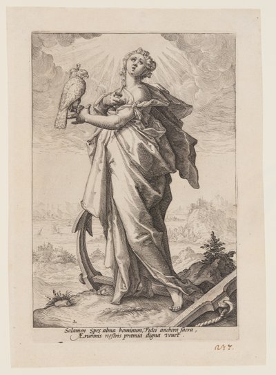 Hoffnung, aus Die Tugenden von Jacob Matham