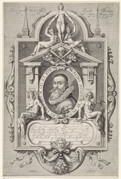 Porträt von Hendrick Goltzius von Jacob Matham