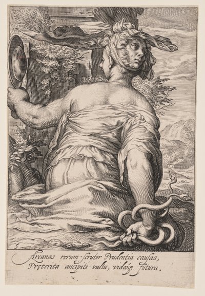 Klugheit, aus Die Sieben Tugenden von Jacob Matham