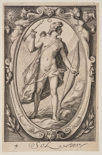 Sol, aus Die Sieben Planeten von Jacob Matham