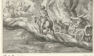 Rückkehr des Vulkan mit Bacchus von Jacob Matham