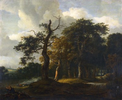 Ein Weg durch einen Eichenwald von Jacob van Ruisdael