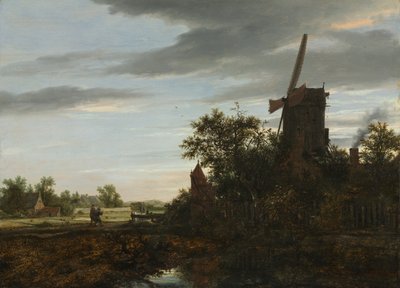 Landschaft mit Windmühle, 1646 von Jacob van Ruisdael