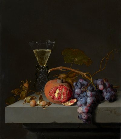 Stillleben mit Früchten von Jacob van Walscapelle