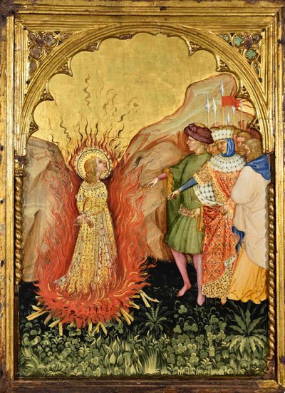 Martyrium der Heiligen Lucia, ca. 1410 von Jacobello del Fiore.