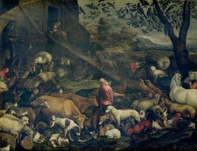 Tiere betreten die Arche von Jacopo Bassano