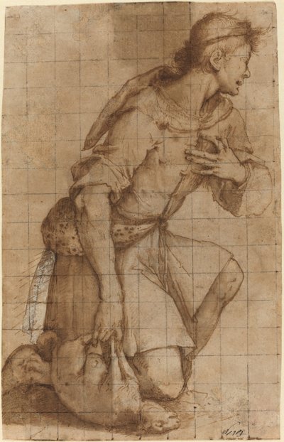 Kniender Hirte von Jacopo Ligozzi