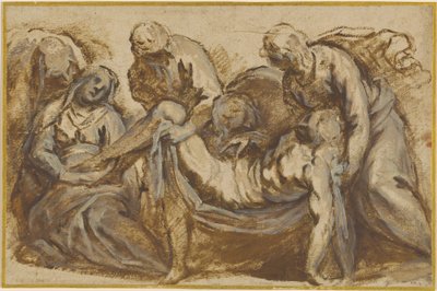 Christus wird zum Grab getragen von Jacopo Palma il Giovane