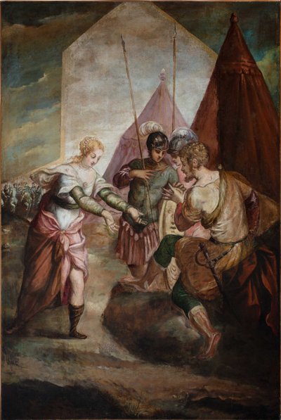 Briseis und Achilles von Jacopo Robusti Tintoretto