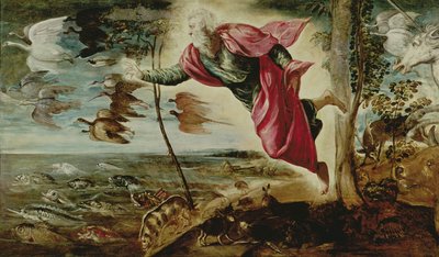 Schöpfung der Tiere von Jacopo Robusti Tintoretto