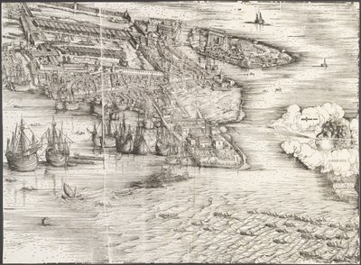 Ansicht von Venedig [unterer rechter Block] von Jacopo de