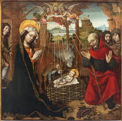Die Anbetung des Kindes von Jacquelin de Montluçon