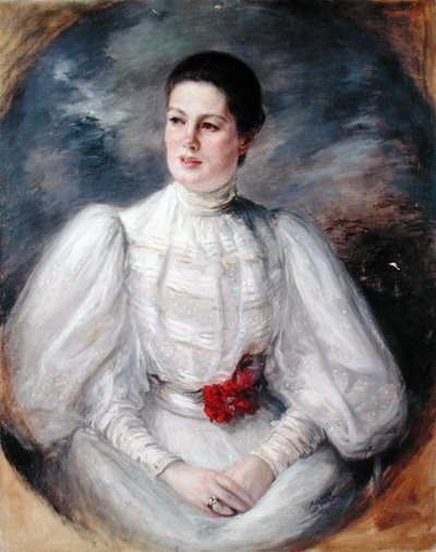 Porträt einer Frau von Jacques Emile Blanche