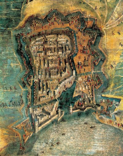 Belagerung von La Rochelle von Jacques (after) Callot